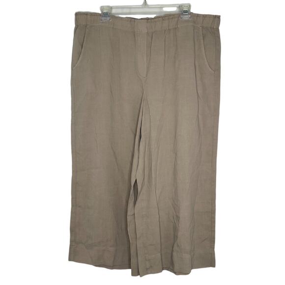 J. Jill Pure Women’s Capri Pants Size Petite Large PL Khaki Tan Beige NWT - Picture 1 of 6